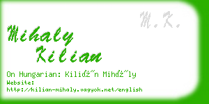 mihaly kilian business card